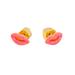 Kate Spade Jewelry | Kate Spade Lips Mini Studs | Color: Gold/Pink | Size: Os