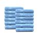 Lavish Touch 12 Piece 100% Cotton Washcloth Towel Set 100% Cotton in Blue | Wayfair 3501