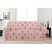 Kathy Ireland Home Chateau Box Cushion Sofa Slipcover Polyester in Pink | 96 W x 74 D in | Wayfair CHAT-SO-RD