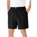 Men's Big & Tall Knockarounds® 6" Pull-On Shorts by KingSize in Black (Size 3XL)