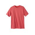 Men's Big & Tall Heavyweight Jersey Crewneck T-Shirt by Boulder Creek in Dark Salmon (Size 3XL)