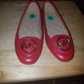 Michael Kors Shoes | Authentic Michael Kors Lillie Mocassins Flat Shoes | Color: Red | Size: 4