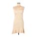 Jump Apparel Cocktail Dress: Ivory Damask Dresses - Women's Size 7