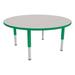 Sprogs Round Preschool Collaborative Adjustable Height Circular Activity Table w/ Casters Laminate | 23 H in | Wayfair SPG-CRK-3001-GG-SO