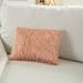 Dakota Fields Luminescence Rectangular Cotton Pillow Cover & Insert Polyester/Polyfill/Cotton in Pink | 10 H x 14 W x 2 D in | Wayfair