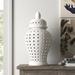 Kelly Clarkson Home Temple Jar - Ceramic Clover Cut-Out Classic Contemporary Decorative Jar Accent | 24 H x 14 W x 11.81 D in | Wayfair