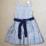Polo By Ralph Lauren Dresses | Girls Polo Ralph Lauren Floral Belted Dress Nwt 6 | Color: Blue/White | Size: 6g