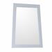 Ladder-shape framed mirror-manufactured wood-white - BellaTerra 9901-M-WH