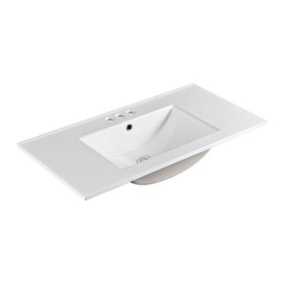 36 in. Single sink Ceramic top - BellaTerra 303618