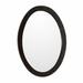 Oval framed mirror-manufactured wood-sable walnut - BellaTerra 9902-M-SW