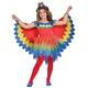 amscan 9903520 – Mädchen Feen-Kostüm Papageien, bunt, Alter: 9-10 Jahre