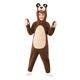 Funidelia | Bear Costume - Masha and The Bear for boy Masha and the Bear, Cartoons - Costumes for kids, accessory fancy dress & props for Halloween, carnival & parties - Size 3-4 years - Brown