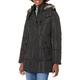 Nautica Women's Puffer with Faux Fur Lined Hood Down Alternative Coat, Black, XL