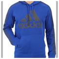 Adidas Sweaters | Adidas Mens Cotton Fleece Pullover Hoodie Xl | Color: Blue | Size: Xl
