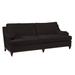 Lillian August Drake 90" Recessed Arm Sofa w/ Reversible Cushions Cotton in Brown | 35 H x 90 W x 39 D in | Wayfair LA7142S_DRAKE CHARCOAL