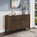 Safavieh Couture Tompkins 6 Drawer Double Dresser Wood in Brown | 40 H x 60.4 W x 22.7 D in | Wayfair SFV8506A