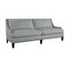 Lillian August Royce 87" Linen Recessed Arm Sofa w/ Reversible Cushions Linen in Gray | 37 H x 87 W x 37 D in | Wayfair LA7112S_CASTINE GREY