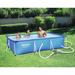 Bestway Steel Pro Rectangular Above Ground Swimming Pool Set Plastic in Black/Blue/White | 7' L X 5' W X 17" H | Wayfair 56545E-BW