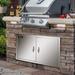 VEVOR 42" W X 21" H Outdoor BBQ Island Kitchen Stainless Steel Double Access Door | 21 H x 42 W x 0.03 D in | Wayfair 21.13X42X1.63SKM1V0