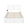 Viv + Rae™ Zosia Solid Wood Storage Platform Bed Wood in White | 41.375 H x 55.37 W x 76 D in | Wayfair 2904E907E90E4723B788A6AA84E46CC0