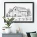 Rosalind Wheeler Black & White Barn Study - Picture Frame Print Canvas, Solid Wood in Black/White | 26.5 H x 36.5 W x 1.5 D in | Wayfair