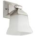 Sunlite 46061 - 1 Light 100 watt 120 volt Brushed Nickel LED Wall Sconce (FIX/SQ/BATH/1LT/E26/BN/FR)