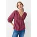 Anthropologie Tops | Kaye Pintucked Babydoll Top | Color: Purple | Size: S