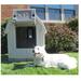 Dog Palace® w/ Central heater Plastic House in Gray, Size 38.5 H x 31.5 W x 47.5 D in | Wayfair DP-19CH