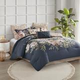 Etta Avenue™ Teen Adelynn 8 Piece Cotton Comforter Set Cotton in Blue/Navy | California King Comforter + 7 Additional Pieces | Wayfair