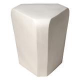 Orren Ellis Alexzia Ceramic Decorative Stool Ceramic in Gray/White | 19 H x 15 W x 15 D in | Wayfair BC20C7E1780E4A84BD692FBE7C2A9DD5