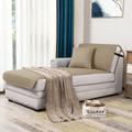 CHUN YI Reversible Comfort Box Cushion Chaise Lounge Slipcover | 102 H x 34.5 W x 1 D in | Wayfair CYGFSFJ01SD