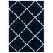 Blue/Navy 53 x 1.26 in Indoor Area Rug - Millwood Pines Poulson Geometric Navy/Ivory Area Rug | 53 W x 1.26 D in | Wayfair