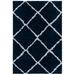 Blue/Navy 108 x 1.26 in Indoor Area Rug - Millwood Pines Poulson Geometric Navy/Ivory Area Rug | 108 W x 1.26 D in | Wayfair