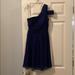 J. Crew Dresses | One Shoulder Formal J Crew Navy Blue Dress | Color: Blue | Size: 00