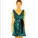 Free People Dresses | Free People Sequin Siren Dress In Teal Green | Color: Black/Green | Size: M