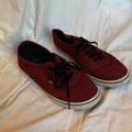 Vans Shoes | Maroon Red Authentic Low Pros Vans | Color: Red | Size: 7