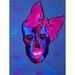 Trinx Bitchy Bones by Timmery Pop Art - Graphic Art Print Canvas, Glass in Blue/Pink | 16 H x 12 W x 1.5 D in | Wayfair