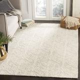 White 48 x 0.28 in Area Rug - House of Hampton® Davyan Damask Handmade Tufted Wool Beige Area Rug Wool | 48 W x 0.28 D in | Wayfair