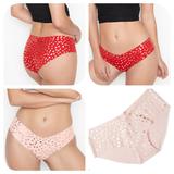 Victoria's Secret Intimates & Sleepwear | 2 Pairs Vs Nwt Xs No-Show Hiphuggers W/Hearts | Color: Pink/Red | Size: Xs