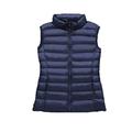 Women Sleeveless Vest Winter Warm Plus Size Duck Down Padded Jacket Female Veats Sleeveless Waistcoat Navy Blue XL