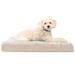 Ultra Plush Deluxe Orthopedic Pet Bed, 30" L X 20" W X 3" H, Cream, Medium