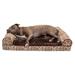 Southwest Kilim Orthopedic Sofa Pet Bed, 36" L X 27" W X 6.5" H, Desert Brown, Large