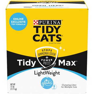 Tidy Cats Clumping LightWeight Max Glade Clear Springs Formula Multi Cat Litter, 17 lbs.