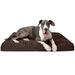 Ultra Plush Deluxe Orthopedic Pet Bed, 53" L X 40" W X 5" H, Chocolate, XX-Large, Brown