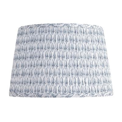 Isla Block Print Pleated Lamp Shade - Slate, 11 1/2