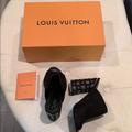 Louis Vuitton Shoes | Louis Vuitton Black Suede Heels | Color: Black | Size: 8.5