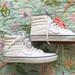 Vans Shoes | Custom Vans Off The Wall High Tops | Color: Cream/White | Size: 9