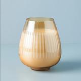 Anthropologie Other | Anthropologie Lustered Amber Glass Candle | Color: White | Size: Os