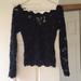 Free People Tops | Black Lace Top | Color: Black | Size: S