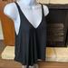 Free People Tops | Free People Intimately Black V Neck Tank Sz Xs Euc | Color: Black | Size: Xs